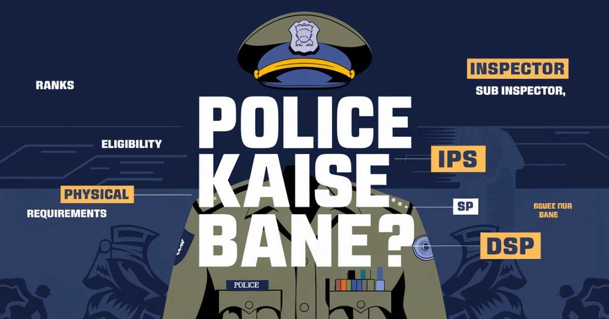 Police Kaise Bane: भारत में पुलिस कैसे बने? जाने पात्रता, सैलरी और सिलेक्शन प्रोसेस