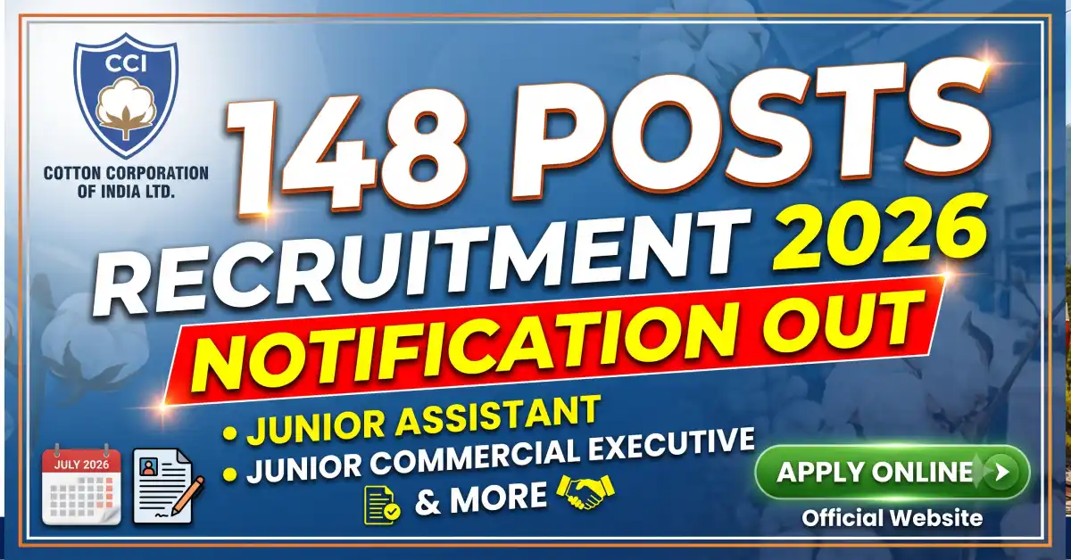 Cotton Corporation of India Recruitment 2026