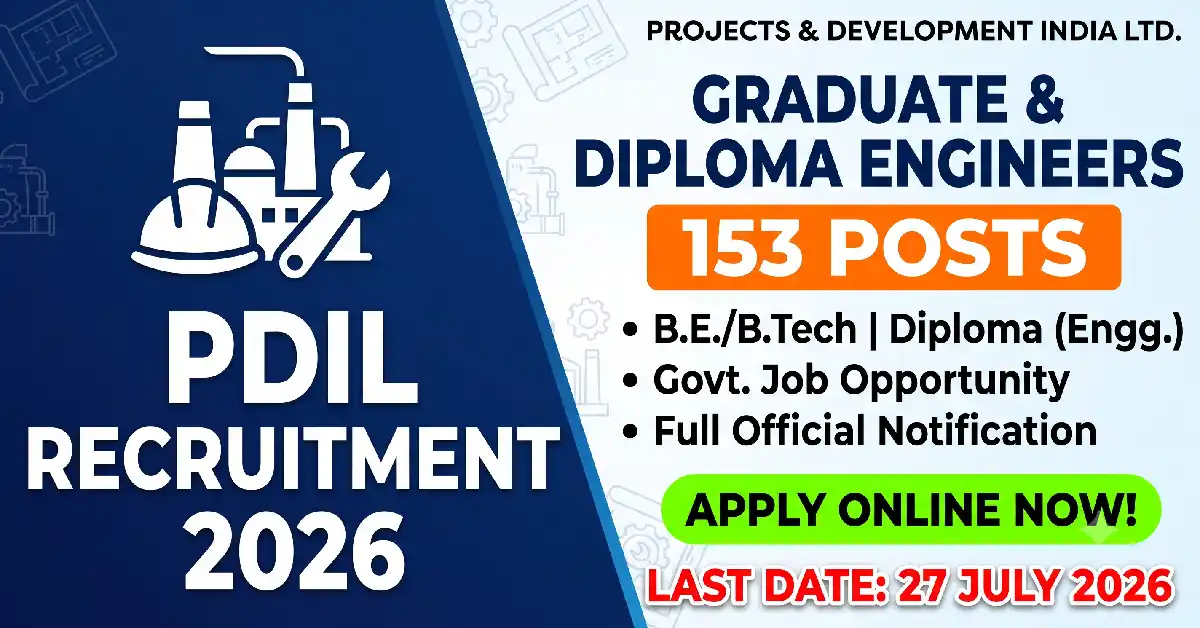 PDIL Engineer Recruitment 2026