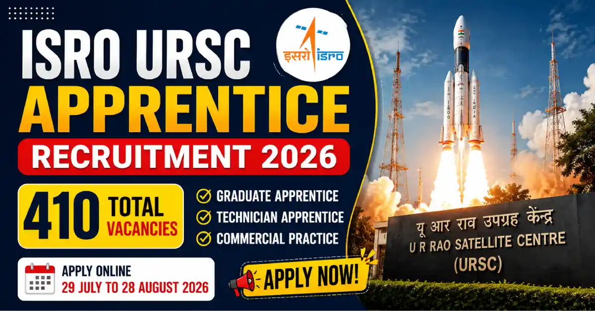 ISRO URSC Apprentice Recruitment 2026