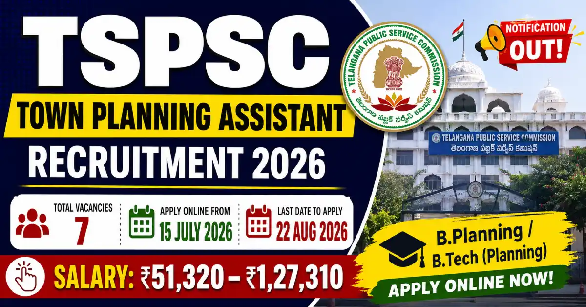 TSPSC Town Planning Assistant Recruitment 2026