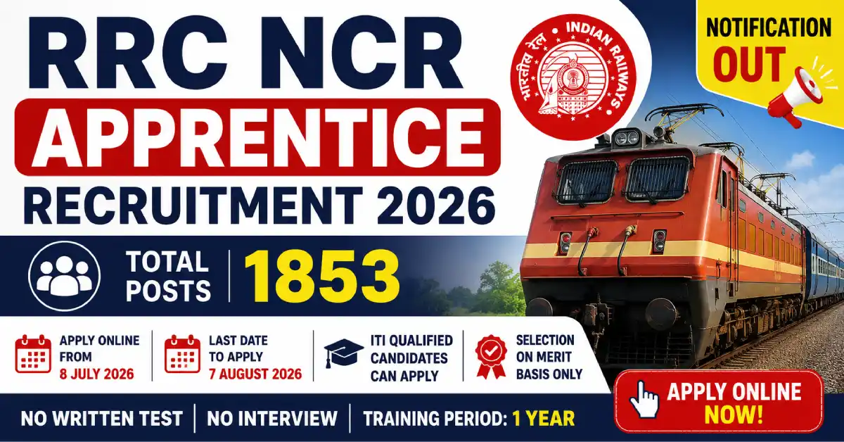 RRC NCR Apprentice Recruitment 2026