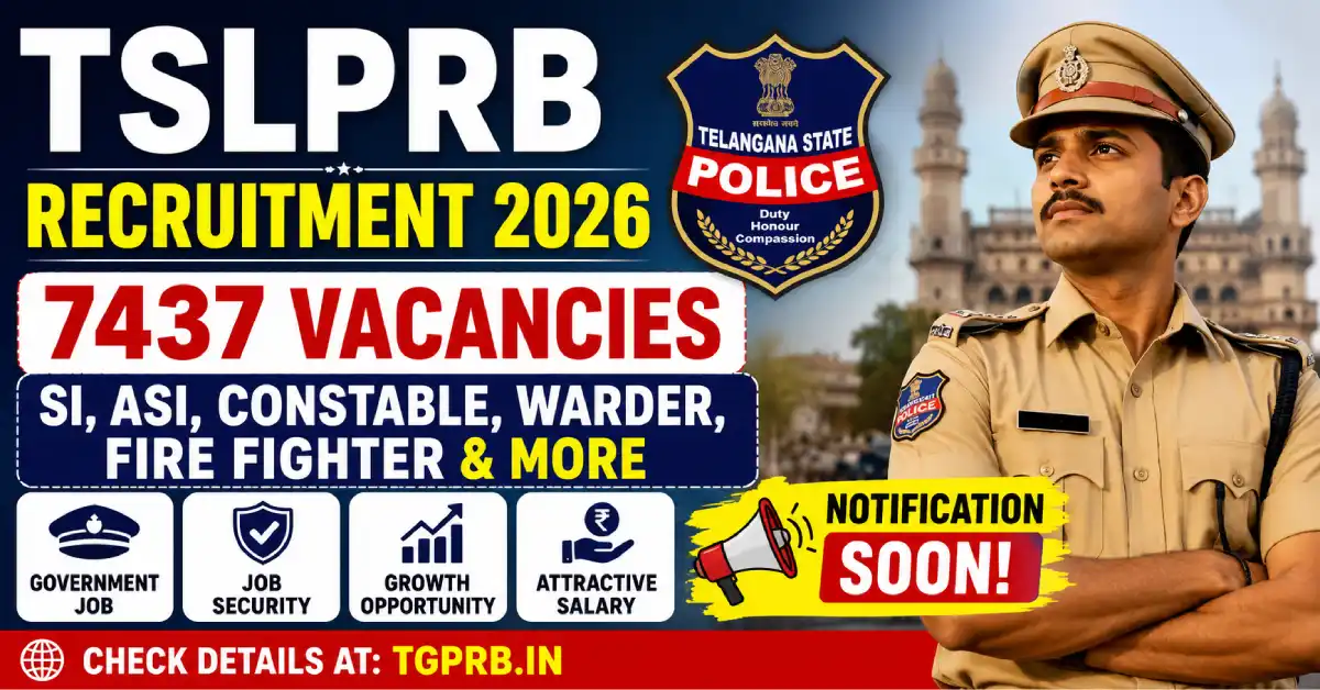 Telangana TGPRB TSLPRB Recruitment 2026