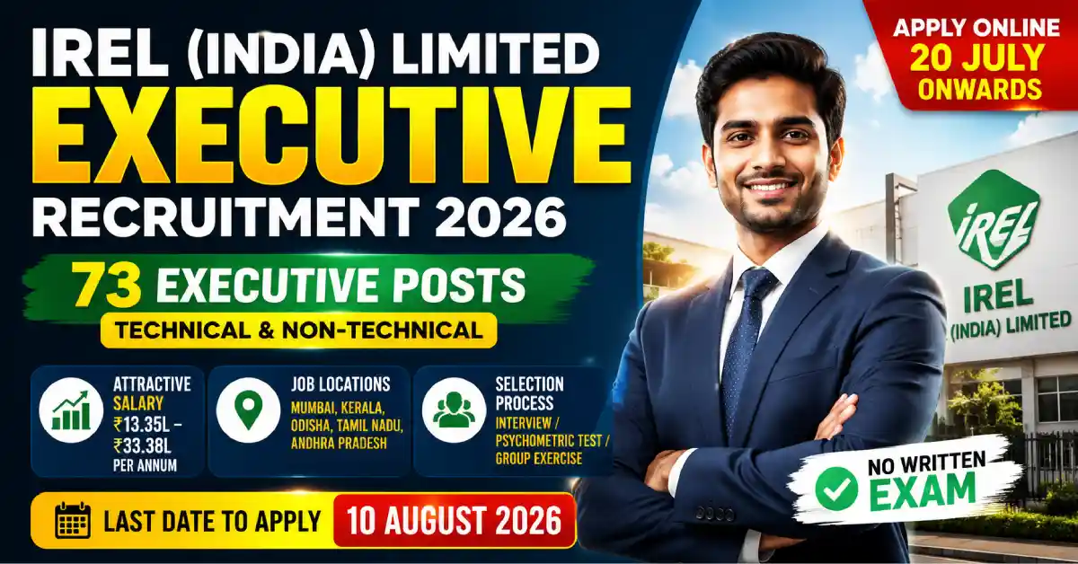 IREL Executive Recruitment 2026