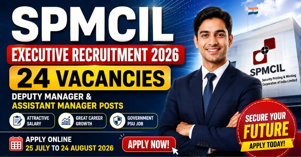 SPMCIL Executive Recruitment 2026