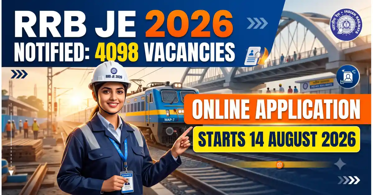 RRB JE Recruitment 2026
