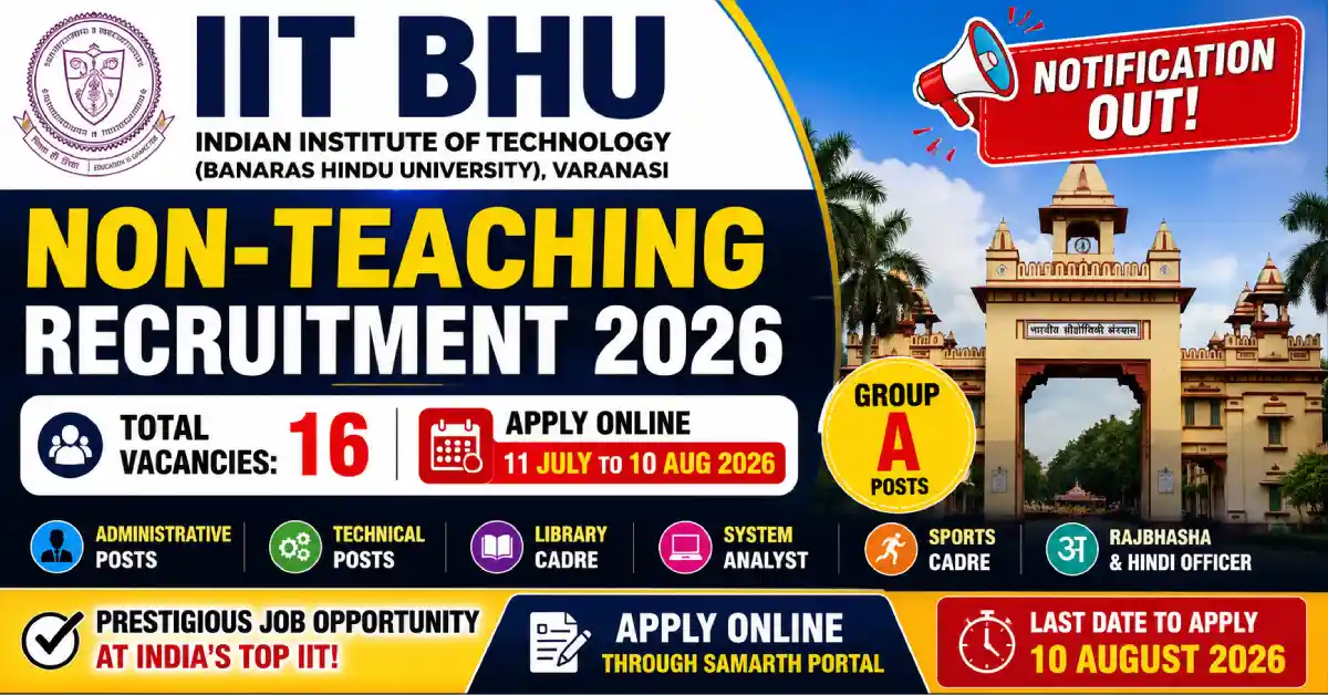 IIT BHU Non-Teaching Recruitment 2026