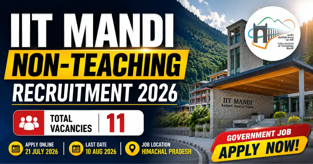 IIT Mandi Non-Teaching Recruitment 2026