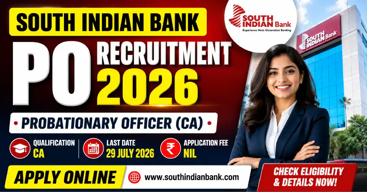 South Indian Bank PO Recruitment 2026