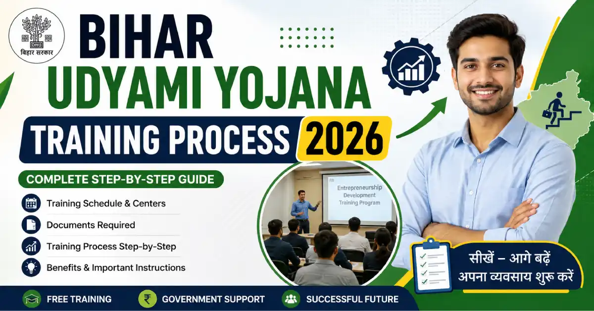 Bihar Udyami Yojana Training Process 2026